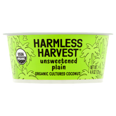 Harmless Harvest Unsweetened Plain Organic Cultured Coconut, 4.4 oz ShopRite
