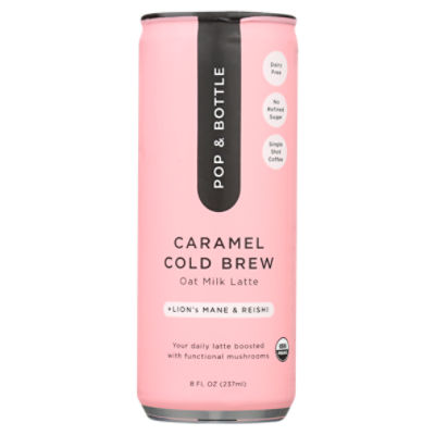 Pop & Bottle Caramel Cold Brew Oat Milk Latte, 8 fl oz ShopRite