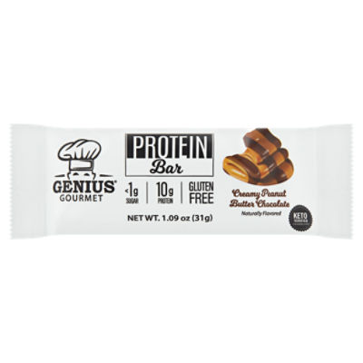 Genius Gourmet Creamy Peanut Butter Chocolate Keto Bar, 1.09 oz