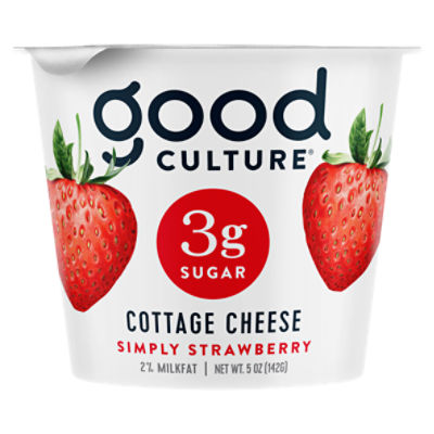 Good Culture Simply Strawberry Cottage Cheese, 5 oz Fairway