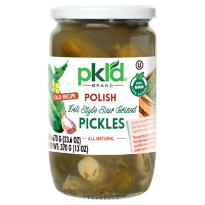 Pkl'd Polish Deli Style Sour Brined Pickles, 23.6 oz ShopRite