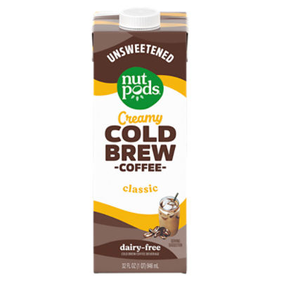 nutpods Unsweetened Creamy Classic DairyFree Cold Brew Coffee Beverage
