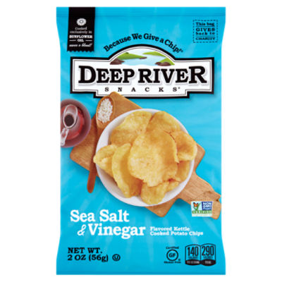 Deep River Snacks Sea Salt & Vinegar Flavored Kettle Cooked Potato