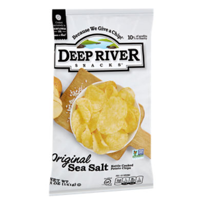 Deep River Snacks Original Sea Salt Kettle Cooked, Potato Chips