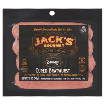 Jack's Gourmet Cured Bratwurst Sausage, 12 oz Fairway