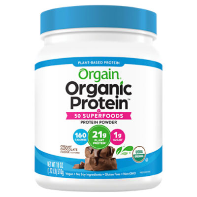 Orgain Organic Protein Creamy Chocolate Fudge Flavored 50 Superfoods