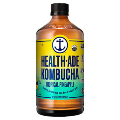 HealthAde Kombucha Tropical Punch, Probiotic Tea