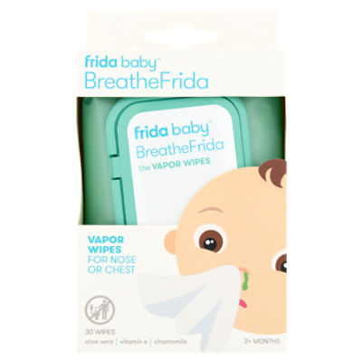 Fridababy BreatheFrida Vapor Wipes, 3+ Months, 30 count