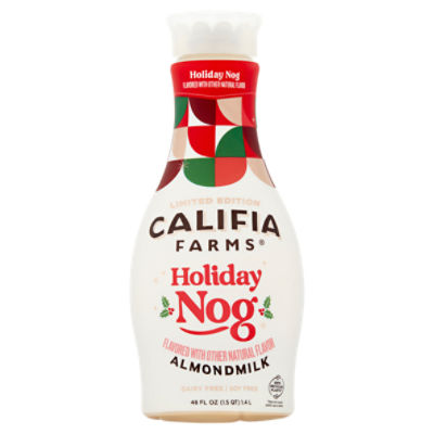 Califia Farms Holiday Nog Seasonal Almond Milk Egg Nog 48 Fluid Ounces