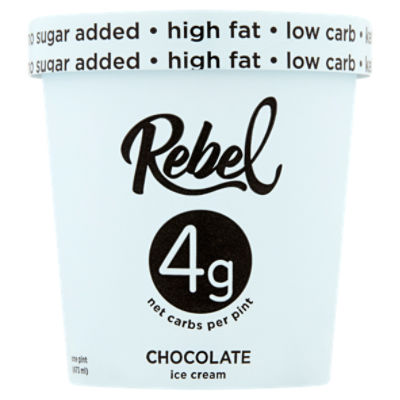 Rebel Chocolate Ice Cream, one pint Gourmet