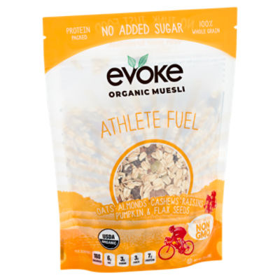Evoke Athlete Fuel Organic Muesli, 12 oz