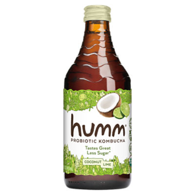 Humm Coconut Lime Probiotic Kombucha, 14 fl oz ShopRite