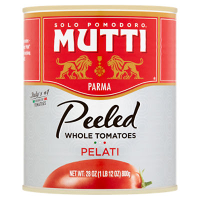 Mutti Peeled Whole Tomatoes, 28 oz Gourmet