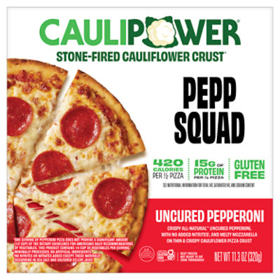 CAULIPOWER Uncured Pepperoni Stonefired Cauliflower Crust Pizza, 11.3