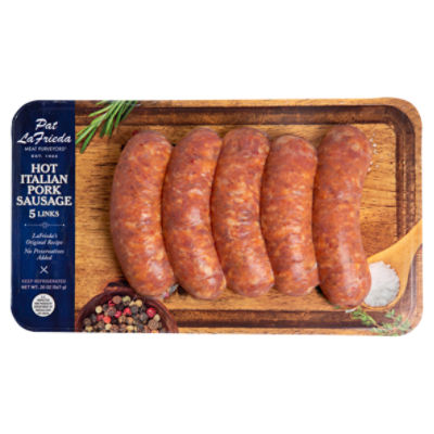 Pat Lafrieda Hot Italian Pork Sausage, 5 count, 20 oz
