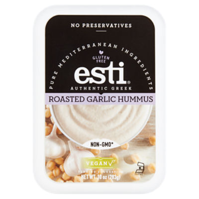 Esti Authentic Greek Roasted Garlic Hummus, 10 oz ShopRite