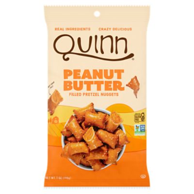 Quinn Creamy Peanut Butter Filled Pretzel Nuggets, 7 oz