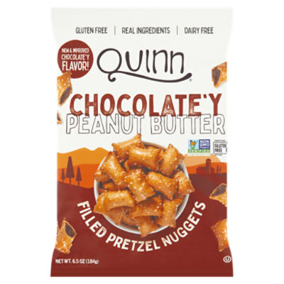 Quinn Chocolate'y Peanut Butter Filled Pretzel Nuggets, 6.5 oz ShopRite