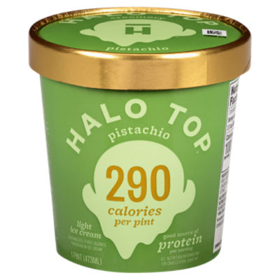 Halo Top Pistachio Light Ice Cream, 1 pint