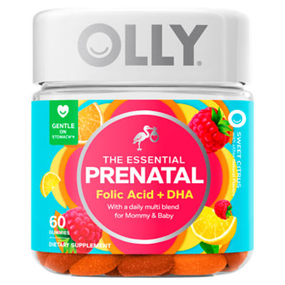 Olly The Essential Prenatal Folic Acid + DHA Sweet Citrus Dietary