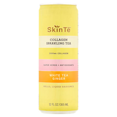 Skin Tē White Tea Ginger Collagen Sparkling Tea, 12 fl oz ShopRite