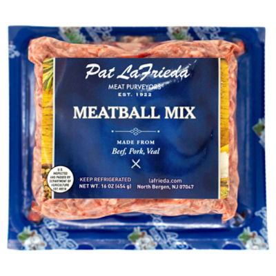 Pat La Frieda Meat Purveyors Meatball Mix, 16 oz Fairway