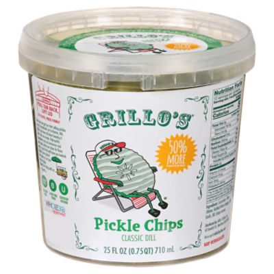 Grillo's Classic Dill Pickle Chips, 25 fl oz ShopRite