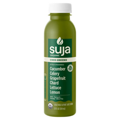 Suja Organic ColdPressed Über Greens Vegetable & Fruit Juice Drink, 12