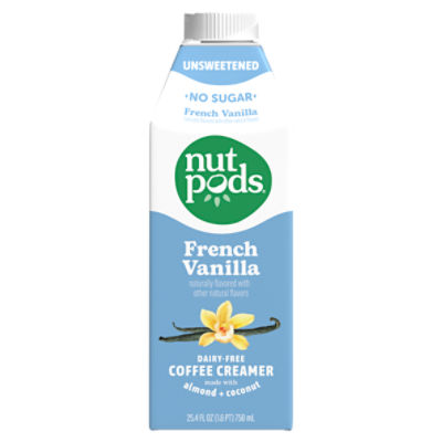 nutpods French Vanilla Almond + Coconut Creamer, 25.4 fl oz Gourmet