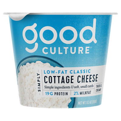 Good Culture Simply LowFat Classic Cottage Cheese, 5.3 oz Fairway