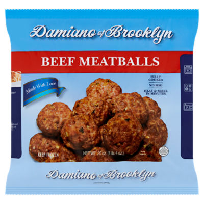 Damiano of Brooklyn Beef Meatballs, 20 oz The Fresh Grocer