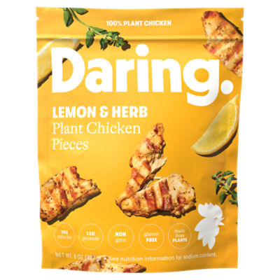 Daring Lemon & Herb Plant Chicken Pieces 8 oz