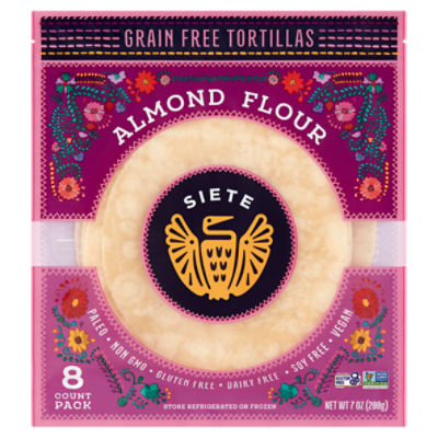 Siete Almond Flour Grain Free Tortillas, 8 count, 7 oz