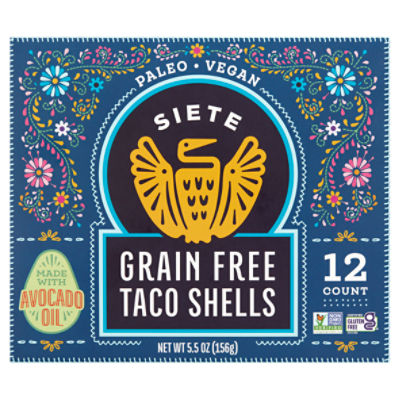 Siete Grain Free Taco Shells, 12 count, 5.5 oz Fairway
