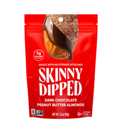 Skinny Dipped Almonds Dark Chocolate Peanut Butter Almonds, 3.5 oz