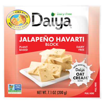 Daiya Block Jalapeño Havarti Style Cheese, 7.1 oz