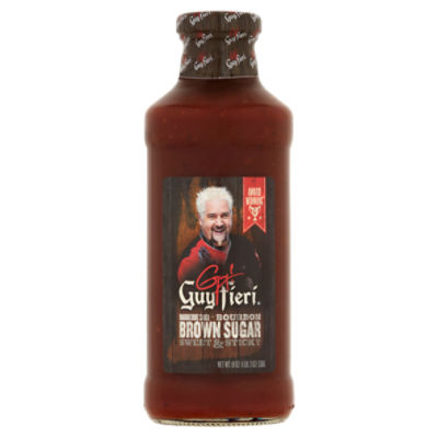 Guy Fieri Sweet & Sticky Bourbon Brown Sugar Barbeque Sauce, 19 oz