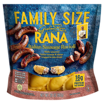 Giovanni Rana Italian Sausage Ravioli Family Size, 20 oz ShopRite