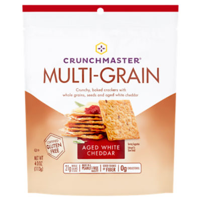 Crunchmaster MultiGrain Aged White Cheddar, Crackers