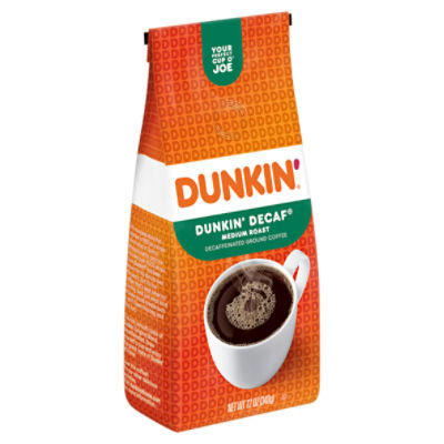 Dunkin' Donuts Medium Roast Dunkin' Decaf Decaffeinated Ground, Coffee