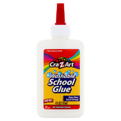 CraZArt Washable School Glue, 4 fl oz