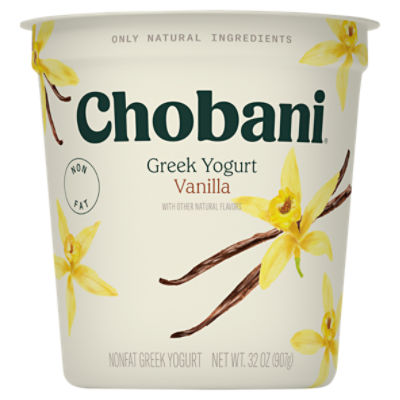 Chobani® Vanilla NonFat Greek Yogurt 32oz ShopRite