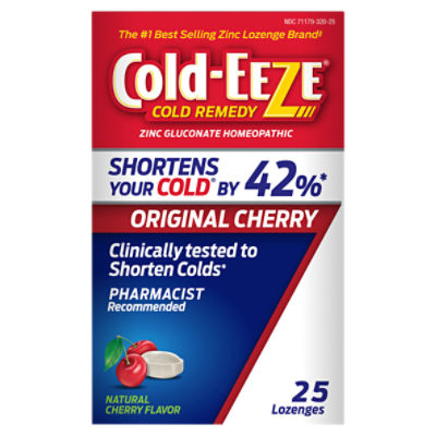 ColdEeze Cold Remedy Natural Cherry Flavor, Lozenges