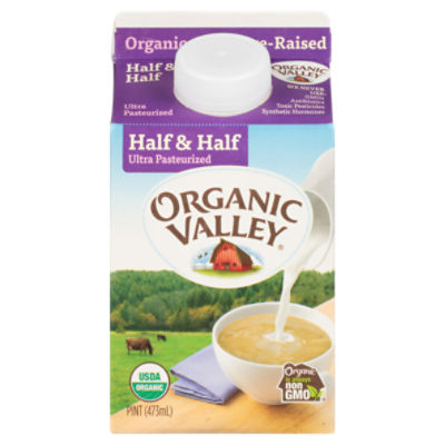 Organic Valley Ultra Pasteurized Organic Half and Half, 16 oz Fairway