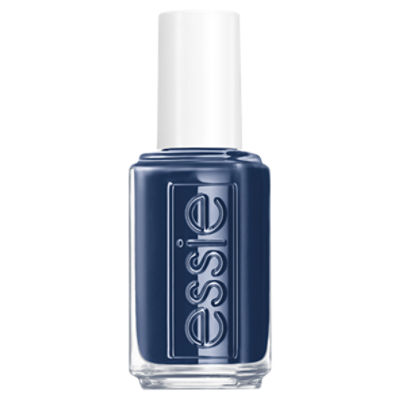 essie expressie quick dry nail polish, 8free vegan, navy blue, Left On