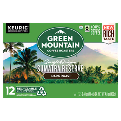 Green Mountain Coffee Roasters Sumatra Reserve Dark Roast Coffee KCup