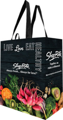 ShopRite Reusable Bag Live Love Eat Print, 1 each ShopRite