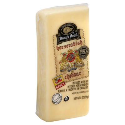 Brunckhorst's Boar's Head Spicy Horseradish Cheddar Cheese, 8 oz
