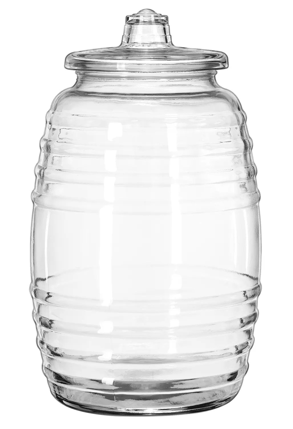 Libbey 9520003 10 Liter Barrel with Lid 2 / CS Omega