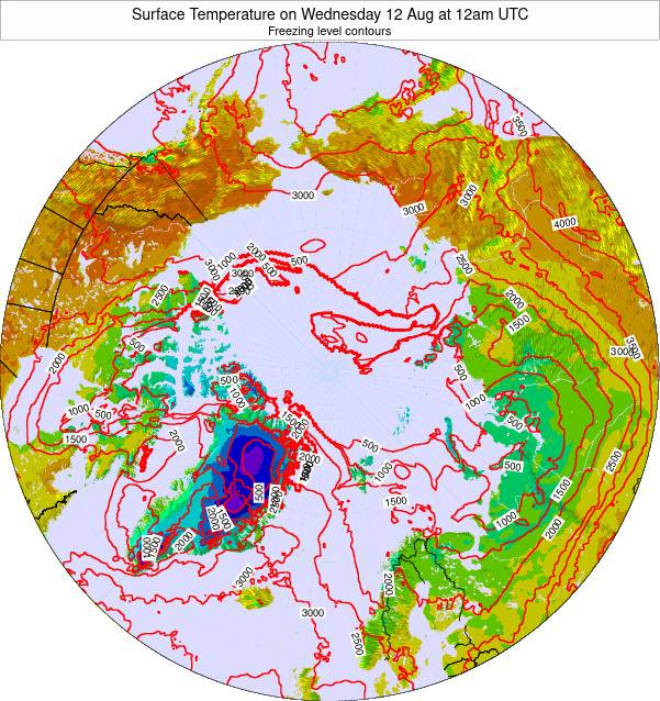Arctic temperatures Copernicus